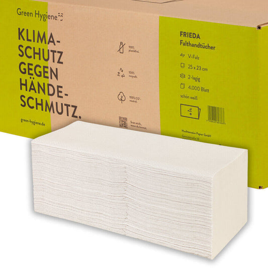Handtuchpapier Hoch Weiß 2-lagig - Der Reinigungsberater