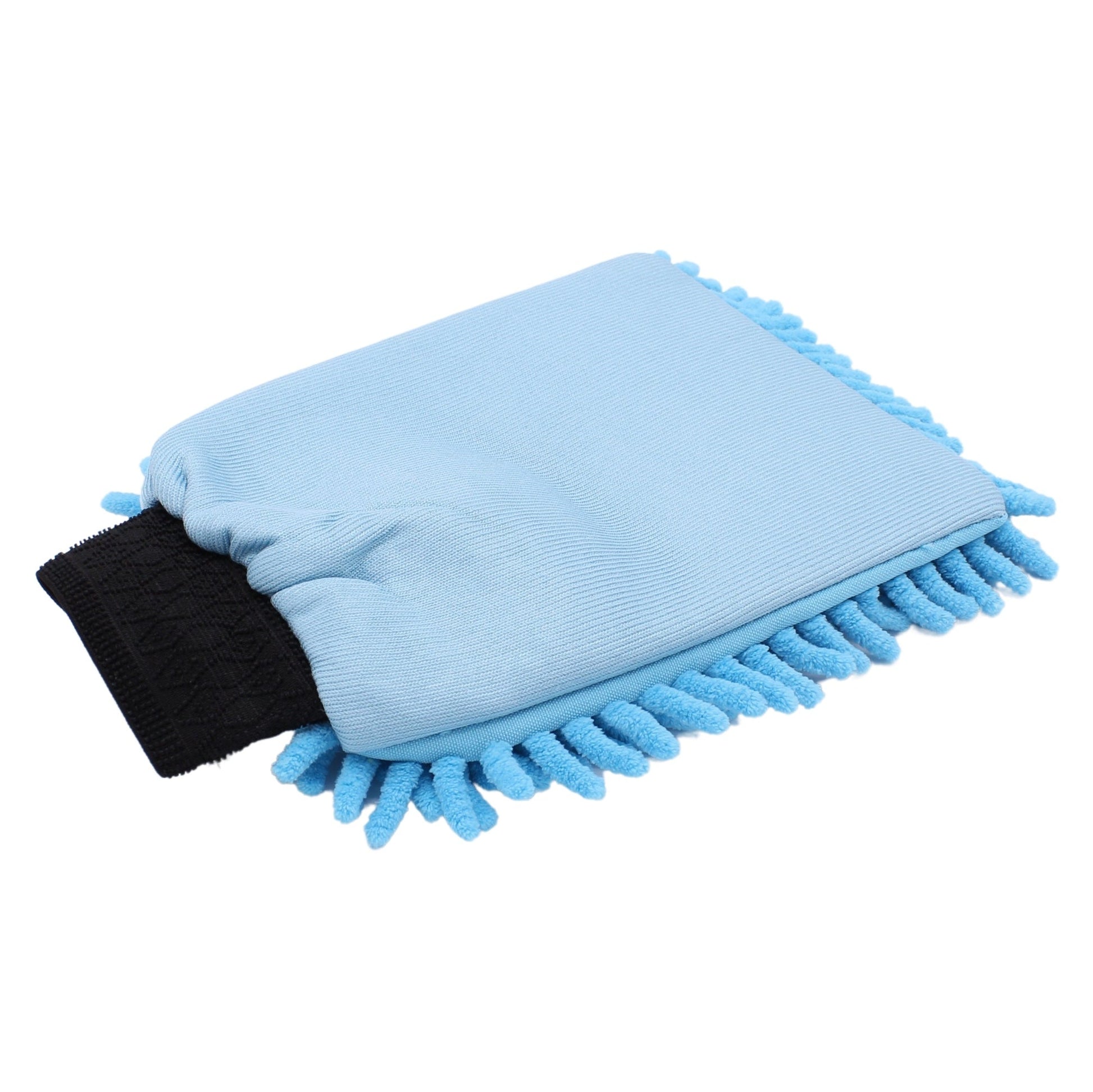 MIKROFASER-WASCHHANDSCHUH ''RASTA'' BLAU - Der Reinigungsberater